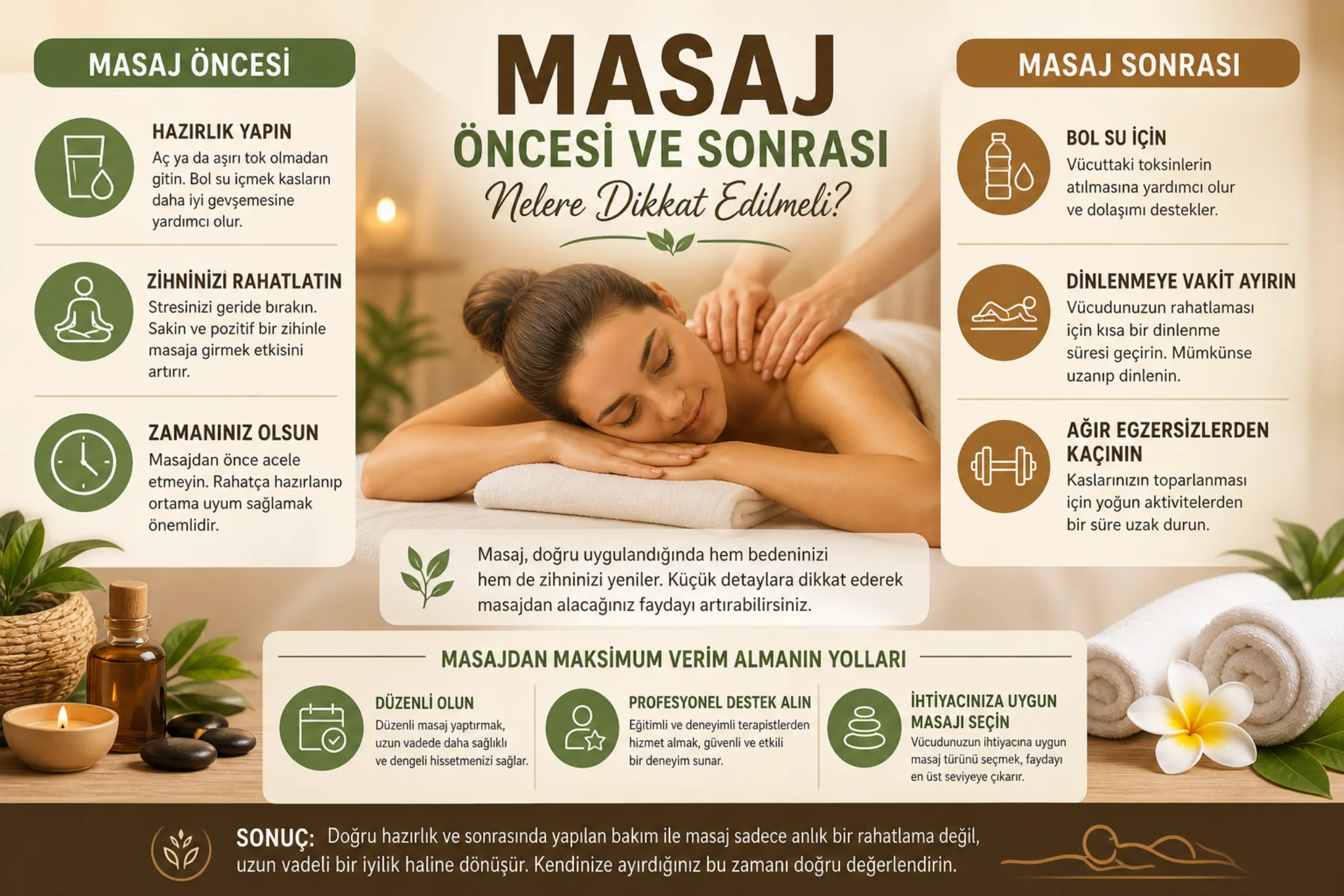 Masaj Öncesi ve Sonrası Nelere Dikkat Edilmeli?